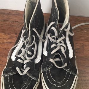 black and white vans high tops :)